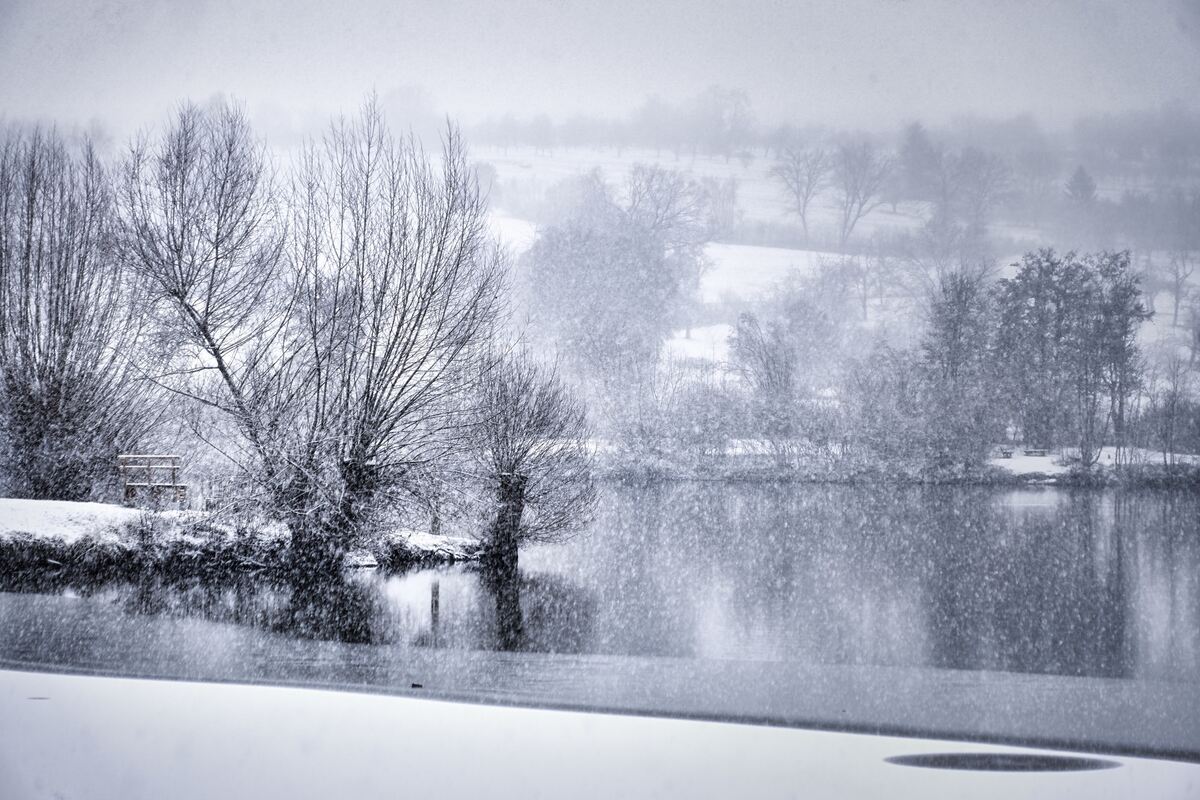 Der Aileswasensee im Winter.