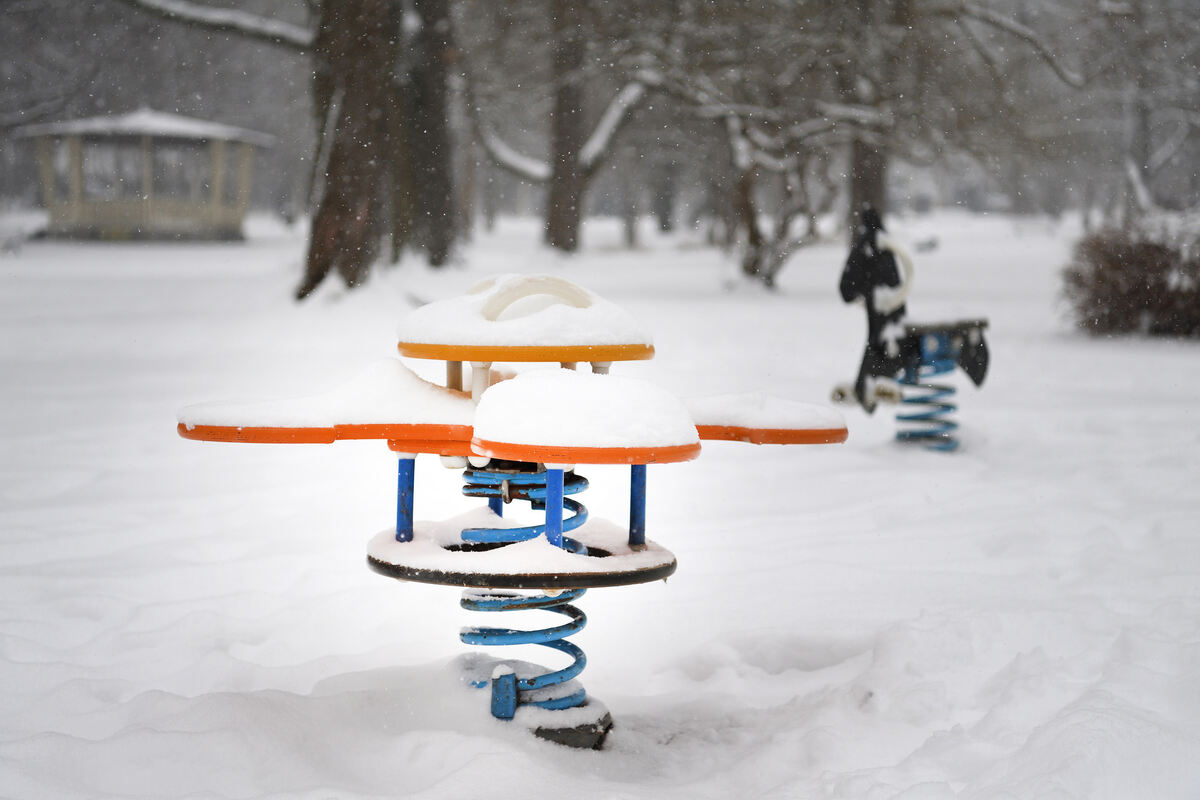 Spielplatz Stadtpark Reutlingen Winter
