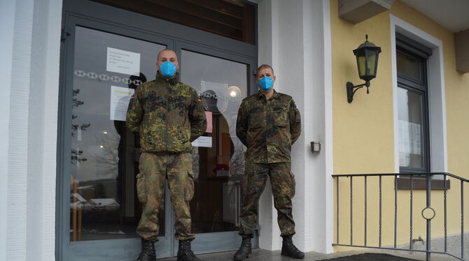 Im Landkreis Reutlingen sind Soldaten der Bundeswehr im Corons-Einsatz