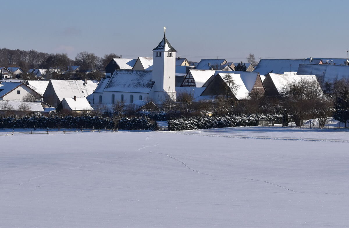 Aichelau im unberührten Schnee