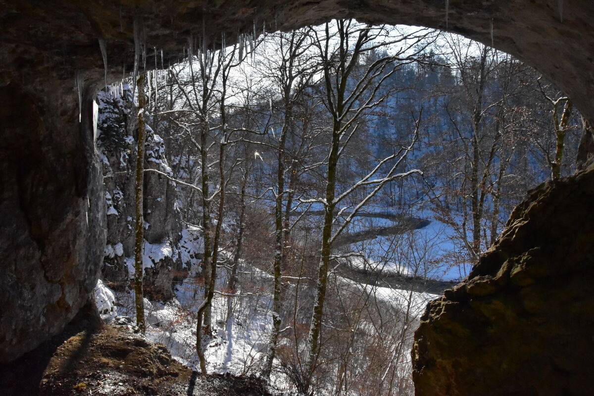 Blick aus der Bettelmannshöhle