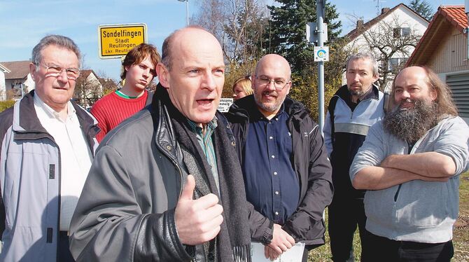 Blick zurück: Winfried Hermann (Dritter von links) im März 2007. Auf Einladung der Reutlinger Grünen war der damalige Bundestags