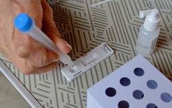 Corona-Schnelltests gibt’s ab Samstag, 27. Februar, auch in der Gemeindehalle von Walddorfhäslach.  FOTO: NIETHAMMER