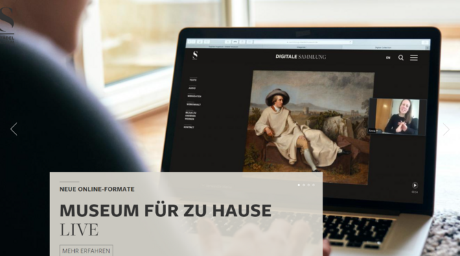 Das Städel-Museum in Frankfurt am Main zählt zu den Häusern, die auch online tausendfach ihre Schätze zeigen.  SCREENSHOT: STRÖH
