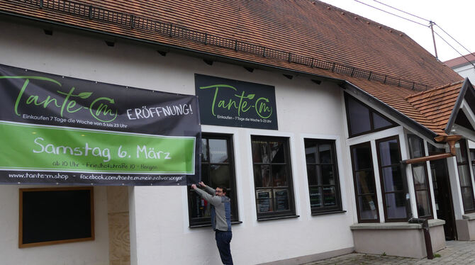 Auch in Hengen öffnet am Samstag ein Tante-M-Laden, betrieben und organisiert, wie weitere in der Region, von Ingrid Kuhnle (Fot