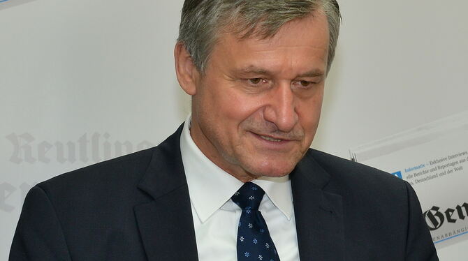 Sieht gute Chancen, an der nächsten Landesregierung beteiligt zu sein: FDP-Fraktionschef Hans-Ulrich Rülke beim GEA-Redaktionsge