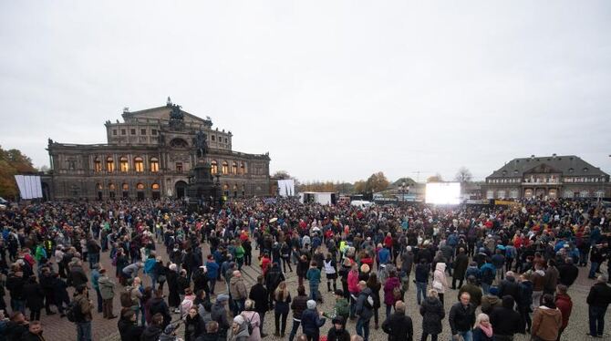 Querdenken-Demonstration Dresden Querdenken-Demonstration Dresden