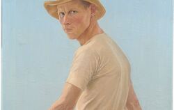 »Der Mäher«: Dieses Porträt eines Landarbeiters Malte Zundel 1914.  FOTO: ZUNDEL