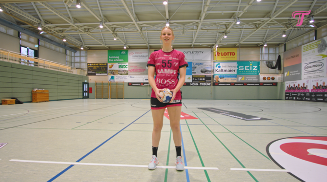 Handballerin Tamara Haggerty von den Tussies Metzingen