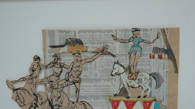 Christoph Menschels Collage »Balance«. Christoph Menschels Collage »Balance«.