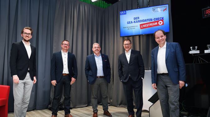 Fünf Männer wollen Bürgermeister in Pfullingen werden