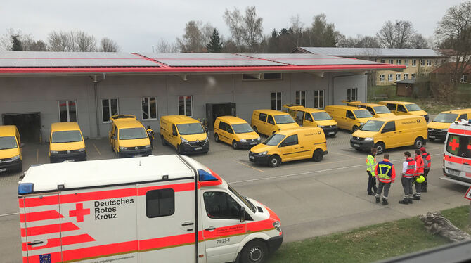 Großer Rettungseinsatz auf der Schwäbischen Alb.