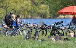Hochbetrieb am Kirchentellinsfurter Baggersee