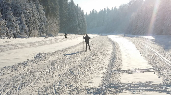 Sonnenbühler Winterfreuden: Langlauf im Rinnental.  FOTO: PFLÜGER
