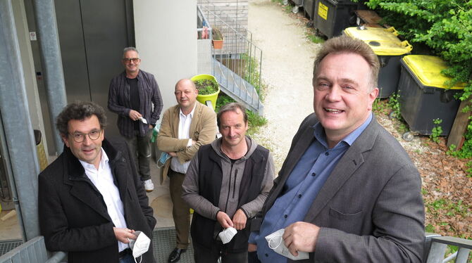 Dr. Ulrich Bausch, Enrico Urbanek und Matthias Schmied, Andreas Roth, Cornelius Grube