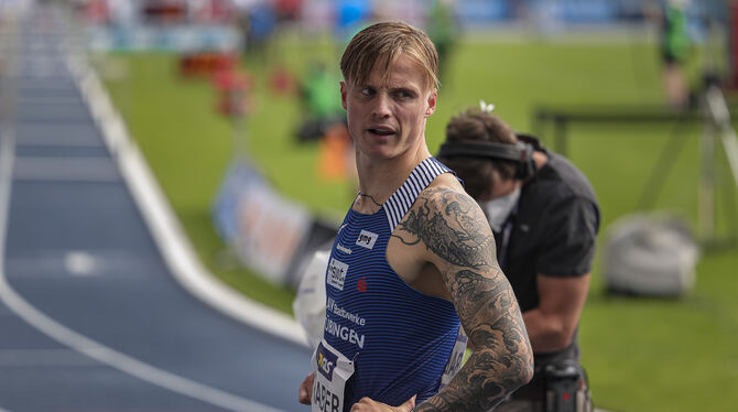 Enttäuscht nach seiner Diqualifikation: Gregor Traber von der LAV Tübingen.
