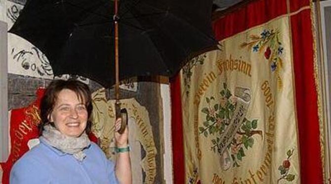 Im Schloss-Museum ist Birgit Wallisser-Nuber im Trockenen. Aber in Hinterweiler hat es schon »geregnet wie bei der Fahnenw