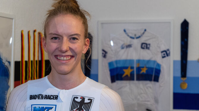 Für die Olympischen Spiele in Tokio nominiert: Die Eninger Bahnradsportlerin Franziska Brauße.   FOTO: WALTER/EIBNER