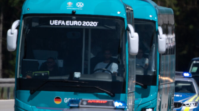 Mit dem Bus ging es für die Fußballer nach München.