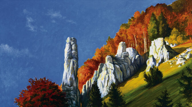 Der Spitze Stein im großen Lautertal.  BILD: SCHÖNFELD