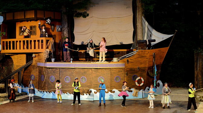 Piratenschiff von Peter Pan im Naturtheater Reutlingen