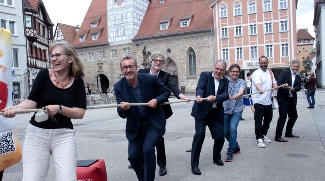 Die Akteure des »Reutlinger Sommers« ziehen an einem Strang (von links): Anke Bächtiger (Kulturamt), Peter Wilke (Amt für Wirtsc