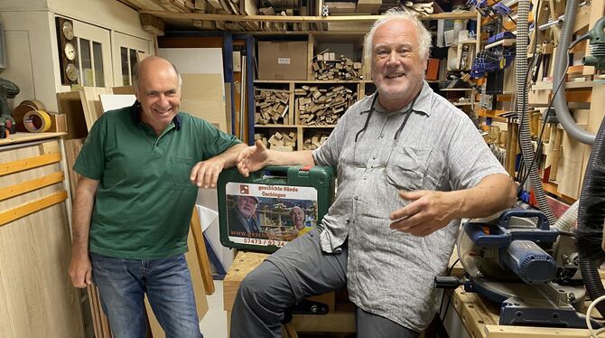 Dieter Fauser (links) und Christoph Rosenhagen in ihrer gemeinsamen Werkstatt.  FOTOS: SAPOTNIK