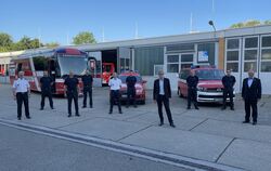 Die Teileinheit der Feuerwehr Reutlingen wurde am Sonntagmorgen von Herrn Oberbürgermeister Thomas Keck und Finanzbürgermeister