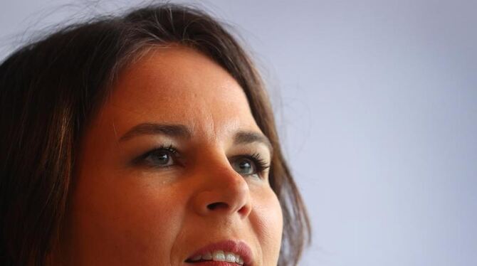 Annalena Baerbock gibt ein Pressestatement Annalena Baerbock gibt ein Pressestatement