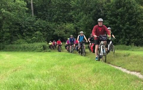 GEA-Leser mit dem E-Bike auf der TransAlblust-Etappe 3