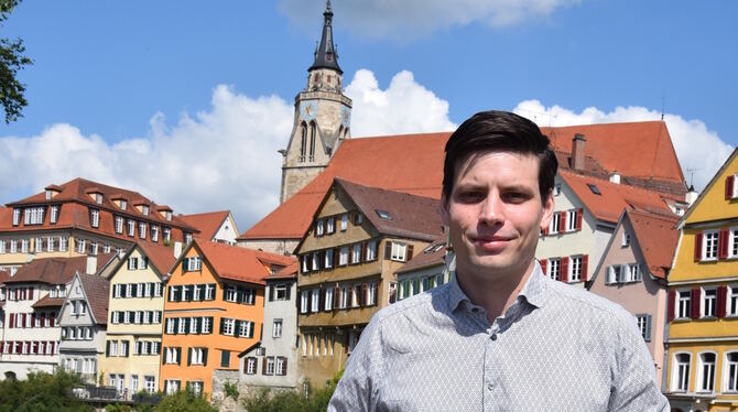 Julian Grünke kandidiert für die FDP im Wahlkreis Tübingen.  FOTO: STÖHR