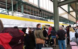 Alles drängt auf eine Tür: Überfüllte Züge zwischen Tübingen und Stuttgart. FOTO: ZHUBER-OKROG