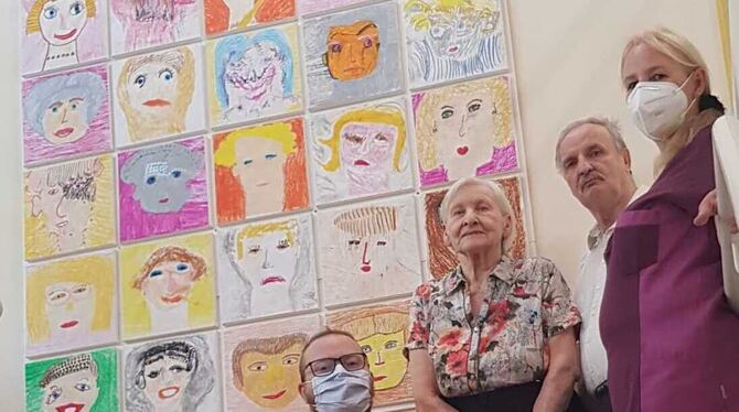 Kunstprojekt im Haus am Grafental in Trochtelfingen. FOTO: PRIVAT