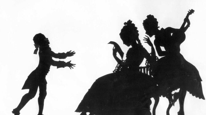 »Mozarts Hochzeit des Figaro« aus dem Lotte Reiniger-Fundus. Auch ihre Scherenschnitte sind im Kornhaus ausgestellt.  FOTO: STAD