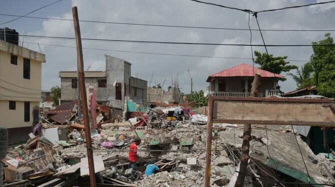 Les Cayes in Südwest-Haiti ist in großen Teilen zerstört. Handicap International gehört zu den Hilfsorganisationen vor Ort.  FOT