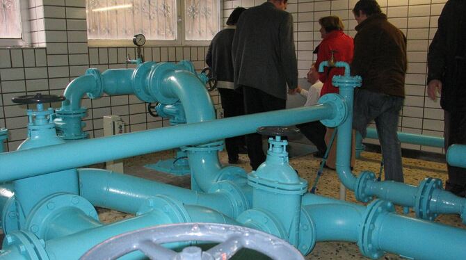 Komplexes System: Blick ins Wasserwerk in Erpfingen, der Schaltstelle für die Trinkwasserversorgung im Zuständigkeitsbereich der
