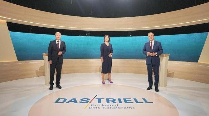 Kanzlerkandidaten im Studio Kanzlerkandidaten im Studio