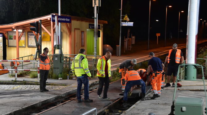 Die Baustelle in Belsen.