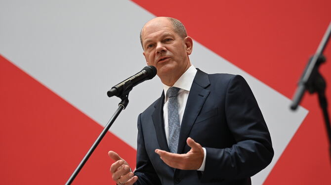 SPD-Kanzlerkandidat Olaf Scholz sieht für seine Partei einen »sichtbaren Auftrag« zur Regierungsbildung.