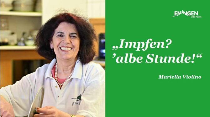 Mariella Violino ist Wirtin in der Pizzeria »Grüner Baum«. Mariella Violino ist Wirtin in der Pizzeria »Grüner Baum«.