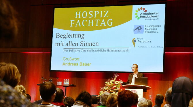 Andreas Bauer sprach beim Fachtag ein Grußwort. FOTO: MEYER