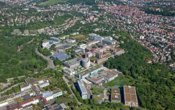 Universitätsklinikum Tübingen: Luftaufnahme des Geländes der Kliniken Berg