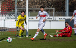 Darf Regionalliga-Keeper Florian Schock in Gladbach ran? FOTO: DROFITSCH/EIBNER