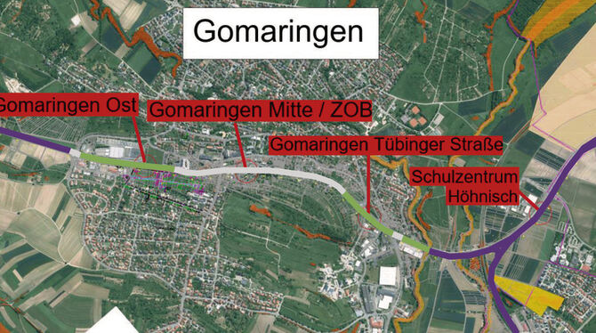 »Gomaringen bekommt eine Straßenbahn«, beschreibt Christoph Joachim (Grüne) den Streckenverlauf der Regionalstadtbahn. Auch in N