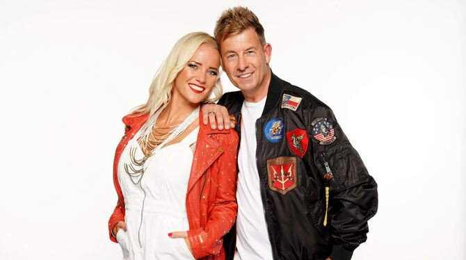 Almklausi (rechts) und seine Frau Maritta Krehl im »Sommerhaus der Stars« des TV-Senders RTL.