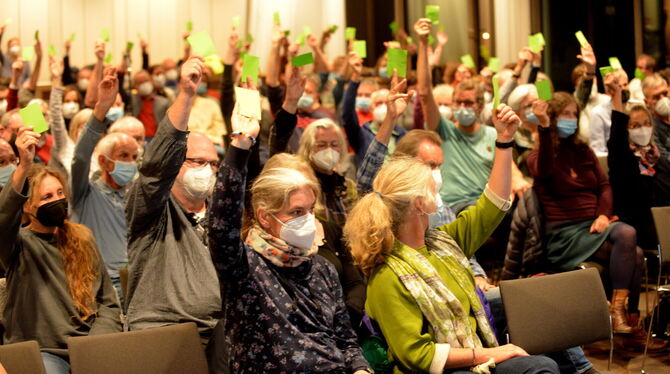 Mit nur einer Gegenstimme haben die Grünen in Tübingen für die Urwahl gestimmt.