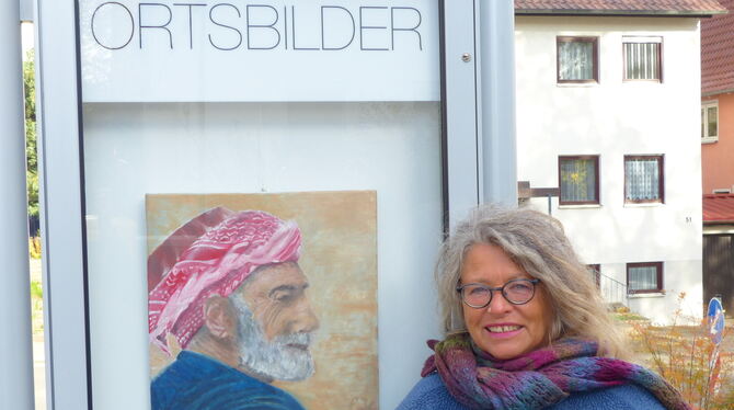 Gütig, weitsichtig, weise: Die Künstlerin Lilly Kuzler ist fasziniert vom Gesichtsausdruck des alten Mannes aus Afghanistan und