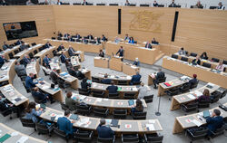 Der Plenarsaal im Landtag von Baden-Württemberg.