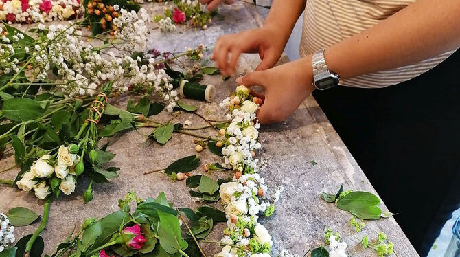 Blumenbinden liegt voll im Trend.