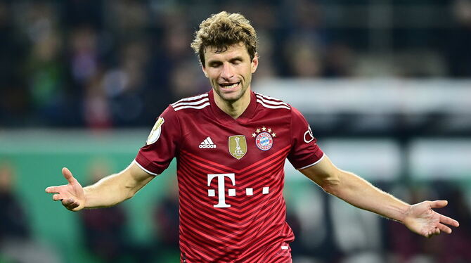 Für seine Verhältnisse fast sprachlos nach dem 0:5 bei Borussia Mönchengladbach: Thomas Müller.